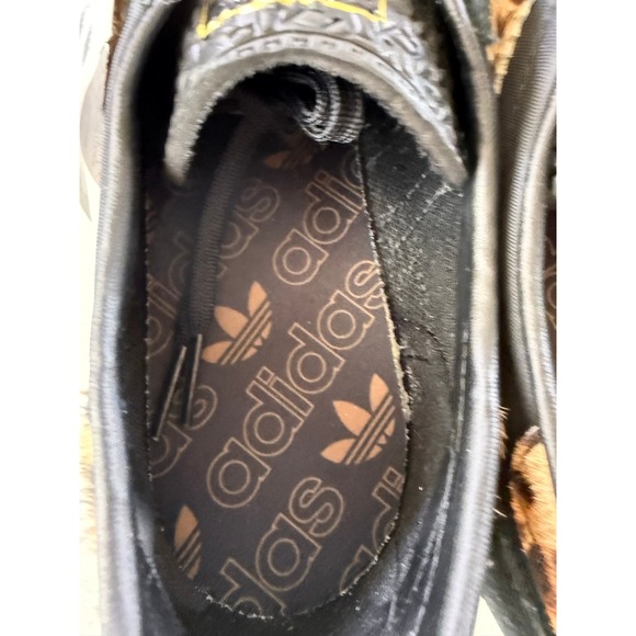 adidas Black and Leopard Print Sneakers - Picture 4 of 8